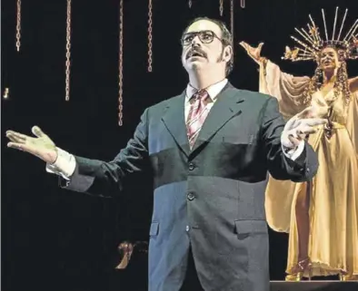  ??  ?? Jorge Usón en ‘Ferretería Esteban’, que estrenó en 2018 en el Teatro Principal durante las fiestas del Pilar.