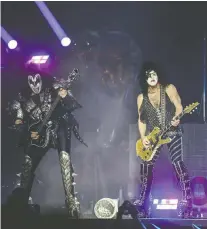  ?? SEBASTIEN SALOM- GOMIS/AFP/ VIA GETTY IMAGES ?? Kiss recently sold its music catalogue in a deal estimated to be worth more than $300 million.