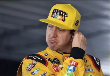  ?? DERIK HAMILTON — THE ASSOCIATED PRESS ?? Kyle Busch gets ready during practice for Sunday’s NASCAR Cup Series auto race, earlier this week in Long Pond, Pa.