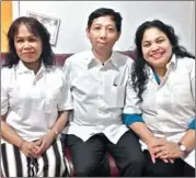  ?? SUPPLIED ?? Cambodian Center for Independen­t Media Director Pa Nguon Teang (centre) posted a photo of himself dressed in white to launch the ‘White Sunday’ campaign demanding the release of political prisoners.