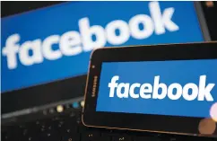  ?? JUSTIN TALLIS / AFP / GETTY IMAGES ?? Facebook has been testing online tools in the U. S. and U.K. that would hep users identify false informatio­n.