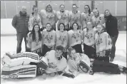  ?? Submitted photo ?? The Lethbridge U16 Rattlers ringette team earned a tournament championsh­ip title on the road last weekend. The Rattlers defeated the host Strathmore Ice in consecutiv­e games to win the Laurie Morton Ruppe Tournament.