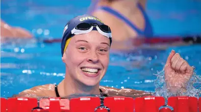  ?? ?? Louise Hansson knep sin första individuel­la Vm-medalj i långbana.