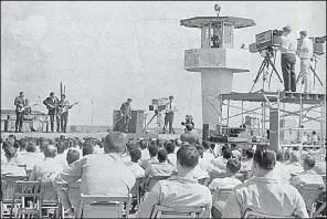  ?? Democrat-Gazette file photo ?? Johnny Cash left Arkansas at age 18, but he returned periodical­ly, including for this performanc­e at Cummins Prison in April 1969.