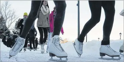  ?? TELEGRAM FILE PHOTO ?? Skaters hit the ice on the Bannerman Park Loop in St. John’s.