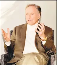  ?? Keith Munyan / Contribute­d photo ?? Dick Cavett recently moved into Sunset Hall, a storied mansion in Ridgefield.