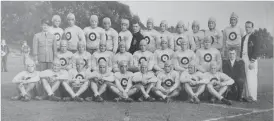  ?? KEN FAUGHT FILE PHOTO ?? Hamilton Tiger-Cats player, GM and president, and CFL Commission­er Jake Gaudaur was a member of the RCAF Hurricanes, above, who won the 1942 Grey Cup 8-5 over Winnipeg.