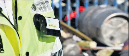  ??  ?? Environmen­t Agency enforcemen­t teams in the East Midlands have begun wearing body video cameras in a bid to reduce assaults against staff