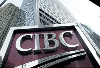  ?? THE CANADIAN PRESS FILES ?? CIBC boosted its quarterly dividend by three cents, or two per cent, the eighth increase in the past 10 quarters.