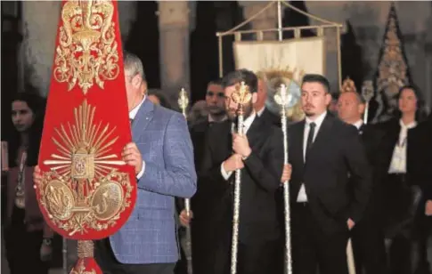  ?? ROLDÁN SERRANO ?? Vía Crucis de las cofradías en marzo de 2019, en el interior de la Catedral