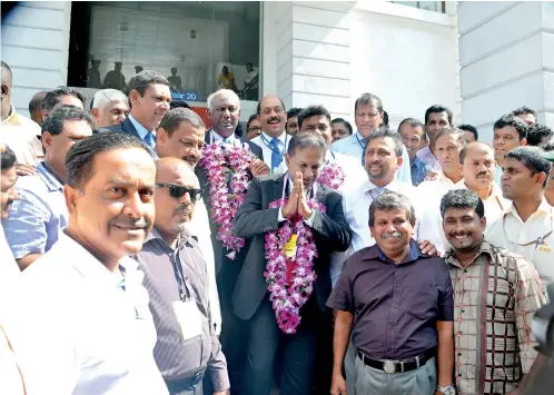  ??  ?? Happy memories -- the last SLC elections when Thilanga Sumathipal­a was elected President - File pic