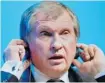  ?? F. CARTER SMITH/BLOOMBERG ?? Igor Sechin, president and chairman of Rosneft OAO, will oversee Rosneft’s $55-billion US takeover of TNK-BP.