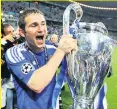  ??  ?? GLORY Lampard with CL trophy