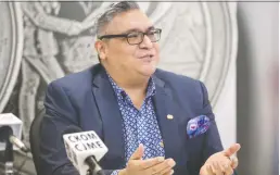  ?? MATT SMITH FILES ?? Federation of Sovereign Indigenous Nations Vice-chief David Pratt says the province should turn over care services for Indigenous children to Indigenous groups.