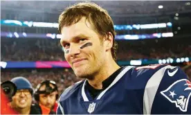  ??  ?? Tom Brady left the Patriots for the Buccaneers in March. Photograph: CJ Gunther/EPA