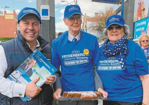  ??  ?? Josh Frydenberg on the campaign trail in May.