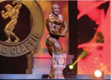  ?? AP ?? Ahmad Ashkanani from Kuwait during the Arnold Classic in the US. He will be seen in action at the Dubai event