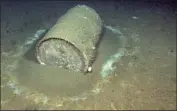  ?? David Valentine UC Santa Barbara ?? A DISCARDED DDT barrel sits on the ocean f loor 3,000 feet below the surface near Catalina Island.