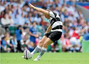  ?? GETTY IMAGES ?? Former All Blacks and Crusaders pivot Colin Slade is playing a waiting game before his next rugby adventure in Japan.