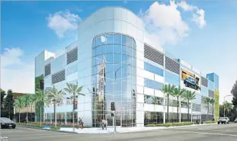  ?? Wagner Architectu­re Group ?? HONDA OF DOWNTOWN L.A. is set to break ground Thursday on a dealership at a once-blighted corner of Martin Luther King Jr. Boulevard in South L.A., now a vacant lot, top. Above, a rendering of the future complex, which at 210,000 square feet will be...