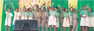  ??  ?? Primary School Choir performing ‘Our Founder, Wesley Powell’.