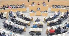  ?? FOTO: DPA ?? Bis zuletzt war unklar, ob der Landtag Sabine Reger wählen würde.