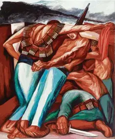  ?? Artists Rights Society (ARS), New York | SOMAAP, Mexico City ?? José Clemente Orozco’s 1931 “Barricade,” at Museum of Fine Arts, Houston