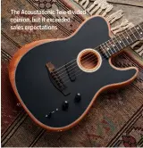  ??  ?? The Acoustason­ic Tele divided opinion, but it exceeded sales expectatio­ns
