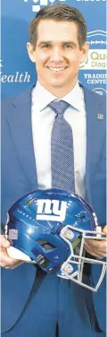 ?? AP ?? Giants’ new GM Joe Schoen is making flurry of roster moves during offseason.