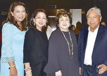  ??  ?? Philippine Airlines president Jaime Bautista (right) with PAL VP-marketing Ria Domingo, Therese Coronel- Santos and Virgie Ramos