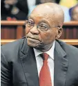  ??  ?? FIGHT: Jacob Zuma is a desperate man