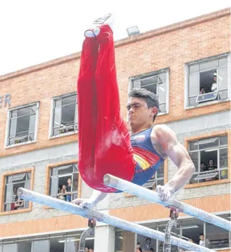  ?? JAIME MORENO VARGAS/ADN ?? A los 24 años, a Jossimar Calvo aún le queda mucha carrera por delante en la gimnasia mundial.