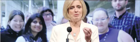  ?? LEAH HENNEL ?? Premier Rachel Notley has repeatedly rebuffed calls for the government to either scrap or delay the carbon tax that will come into effect on Jan. 1.