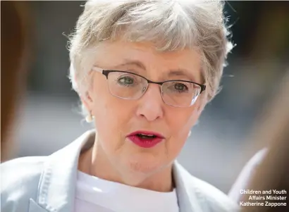  ??  ?? Children and Youth Affairs Minister Katherine Zappone