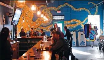  ?? DAY FILE PHOTO ?? Niantic Public House was the first place that artist Jacob Cullers painted a mural, shown in 2019.