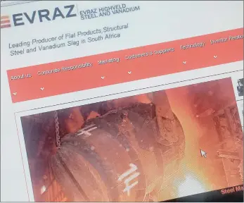  ?? PHOTO: SIMPHIWE MBOKAZI ?? Evraz Highveld Steel and Vanadium has been hit by weakened global markets and a slump in domestic demand.