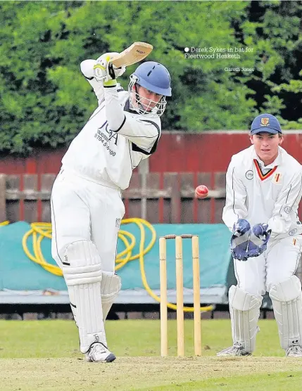  ?? Gareth Jones ?? Derek Sykes in bat for Fleetwood Hesketh