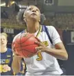  ?? STAFF FILE PHOTO BY C.B. SCHMELTER ?? UTC forward Eboni Williams had 11 points, eight rebounds and three steals Thursday as the third-seeded Mocs were eliminated at the SoCon tournament with a loss to sixth-seeded Furman.