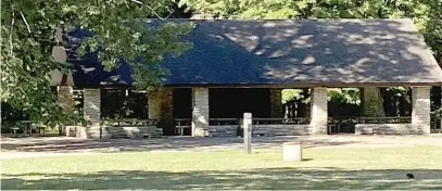  ?? THOMAS FRISBIE/SUN-TIMES ?? The picnic shelter at the Cook County Forest Preserve’s Allison Woods, which was built during the Depression through a public works project, probably the Civilian Conservati­on Corps or the WPA. A new version of the Civilian Conservati­on Corps could do additional environmen­tal work in the forest preserves.