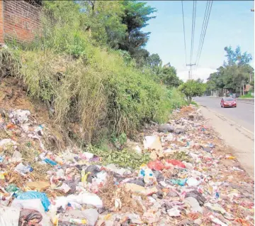  ??  ?? A cielo abierto. Los basureros señalados se han convertido en focos de infección para los residentes de cantón Cantarrana.