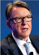  ?? ?? Influentia­l: Lord Mandelson