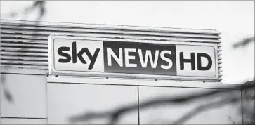  ?? Daniel Leal-olivas AFP/Getty Images ?? OWNING SKY outright would give 21st Century Fox access to more than 22 million homes in Britain, Ireland, Germany, Austria and Italy. Fox is seeking to purchase the 61% of Sky it does not already own.