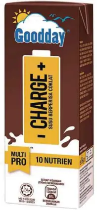  ??  ?? Goodday Charge contains nutrients to keep you energised.