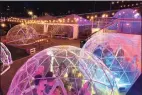  ?? GoNation / Contribute­d photo ?? Dockside Brewery, at 40 Bridgeport Ave. in Milford, has an “igloo village” with each structure boasting a different theme.