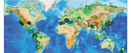  ??  ?? A new version of the app was just released that does issue notificati­ons of nearby earthquake­s, but not early warnings.