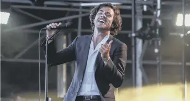 ??  ?? 0 Jack Savoretti performing at the Big Feastival in 2019; the singer-songwriter teamed up with Nile Rodgers for a track on his new album, Europiana