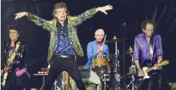  ?? AP ?? Members of the Rolling Stones perform during their concert in Pasadena, California on Thursday.