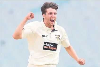  ?? Picture: Getty Images ?? YOUNG GUN. Paceman Jhye Richardson has been selected for Australia’s Test squad for their tour of South Africa despite having only played in five first-class matches.