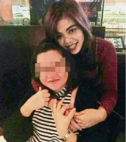  ??  ?? Happier times: Siti Aisyah posing with a friend during her birthday party on Feb 12, a day before Jong-nam’s assassinat­ion. — China Press