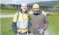  ??  ?? John Thorley (right) with Mike Banks at Ribblehead Viaduct